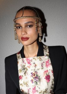Backstage at the Jean Paul Gaultier Fall 2023 Couture Collection Runway Show on July 5, 2023 in Paris, France.