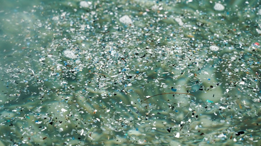 Synthetic materials are causing microplastic pollution.