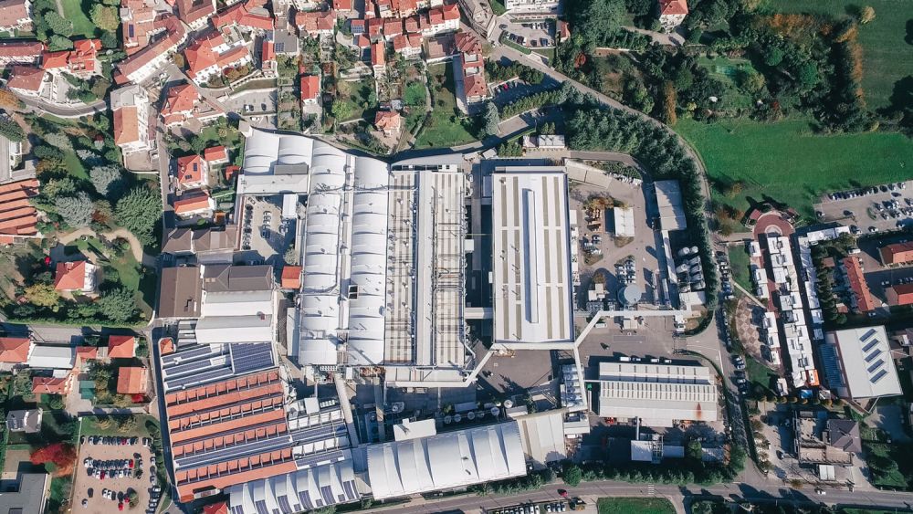 Limonta's headquarters in Costa Masnaga, in the outskirts of Lecco, Italy.