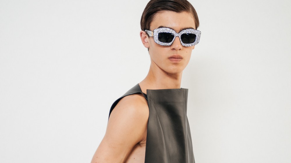 Backstage at Loewe Spring 2024 Menswear Collection Runway Show at the Gendarmerie Nationale-Garde Républicaine on June 24, 2023 in Paris, France.