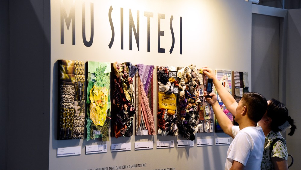 The scene at the 37th edition of Milano Unica in July 2023.