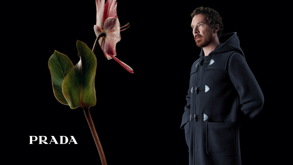 Benedict Cumberbatch fronting Prada fall 2023 ad campaign.