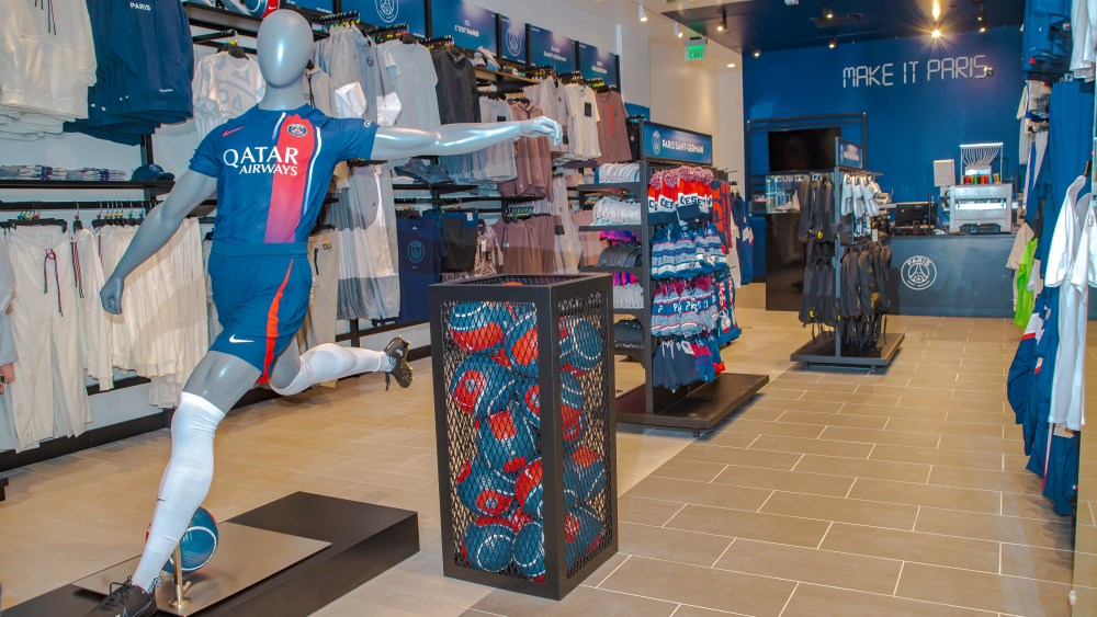 The Paris Saint-Germain store in Las Vegas.