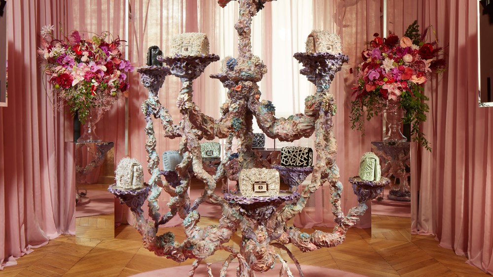The installation for Roger Vivier's Pièce Unique presentation.