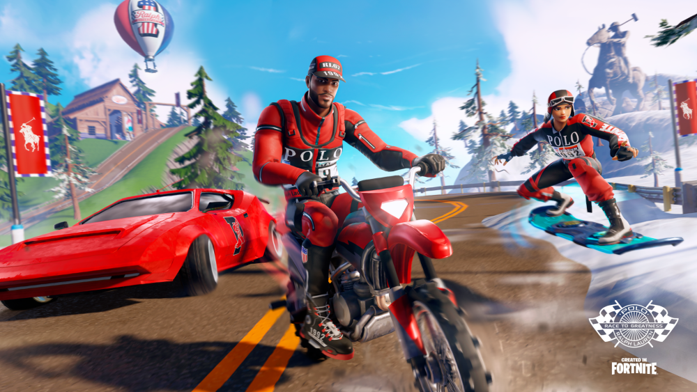 Ralph Lauren's Race for Greatness game will debut on Fortnite on Aug. 3.
