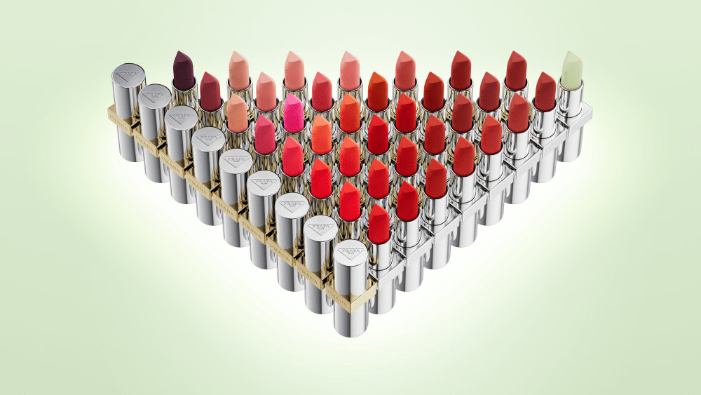 Prada Beauty lipsticks