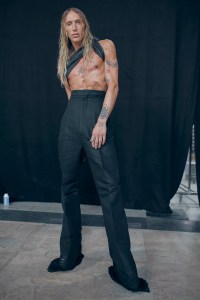 Backstage at the Rick Owens Spring 2024  Menswear Collection Runway Show at the Palais de Tokyo on June 22, 2023 in Paris, France.