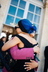 Street style at Paris Couture 2024 Fashion Week.