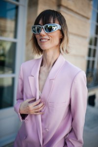 Street style at Paris Couture 2024 Fashion Week.