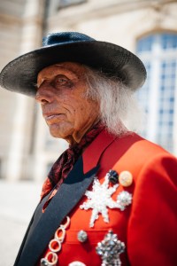 Street style at Paris Couture 2024 Fashion Week.