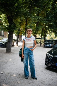Street style at Paris Couture 2024 Fashion Week.