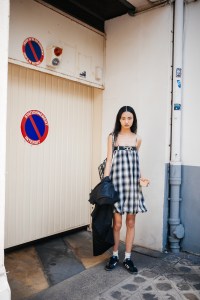 Street style at Paris Couture 2024 Fashion Week.