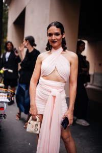 Street style at Paris Couture 2024 Fashion Week.