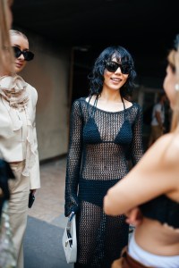 Street style at Paris Couture 2024 Fashion Week.