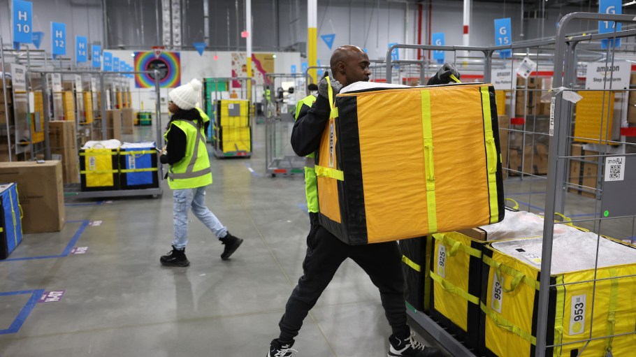 Amazon warehouse.