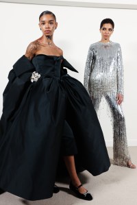 Backstage at Giambattista Valli Couture Fall 2023