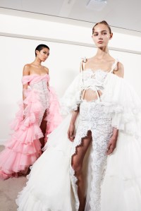 Backstage at Giambattista Valli Couture Fall 2023