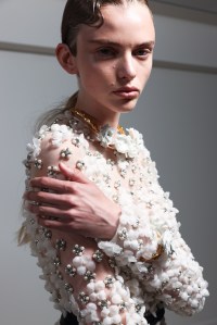 Backstage at Giambattista Valli Couture Fall 2023