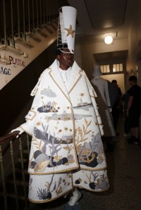 Backstage at Thom Browne Couture Fall 2023