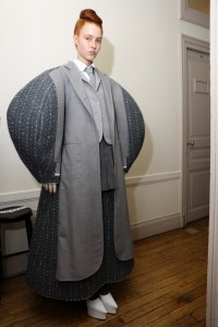 Backstage at Thom Browne Couture Fall 2023