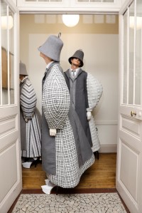 Backstage at Thom Browne Couture Fall 2023
