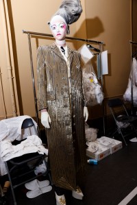 Backstage at Thom Browne Couture Fall 2023
