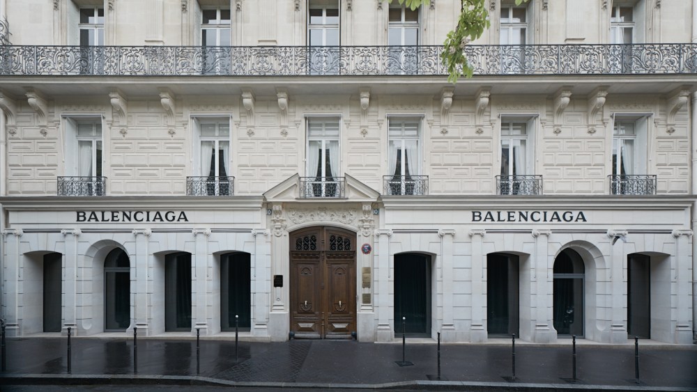 The Balenciaga headquarters on Avenue George V in Paris.