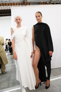 Backstage at Alexandre Vauthier Couture Fall 2023