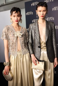 Backstage at Armani Privé Couture Fall 2023