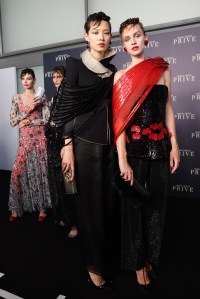 Backstage at Armani Privé Couture Fall 2023