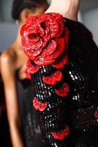 Backstage at Armani Privé Couture Fall 2023