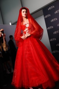Backstage at Armani Privé Couture Fall 2023