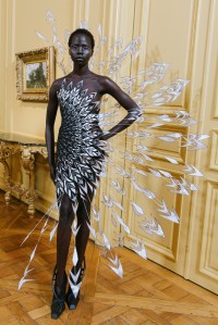 Backstage at Iris van Herpen Couture fall 2023