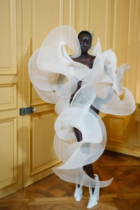 Backstage at Iris van Herpen Couture fall 2023