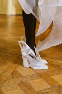 Backstage at Iris van Herpen Couture fall 2023