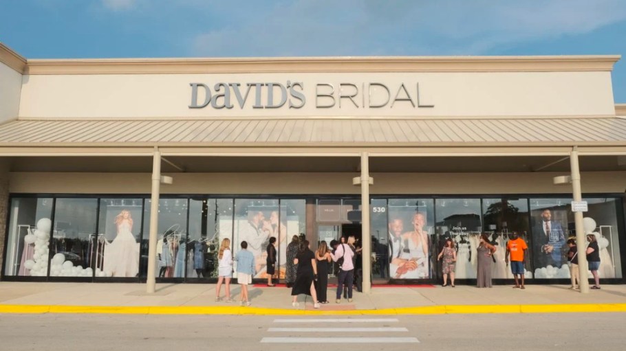 David's Bridal has filed for bankruptcy for the second time in five years.