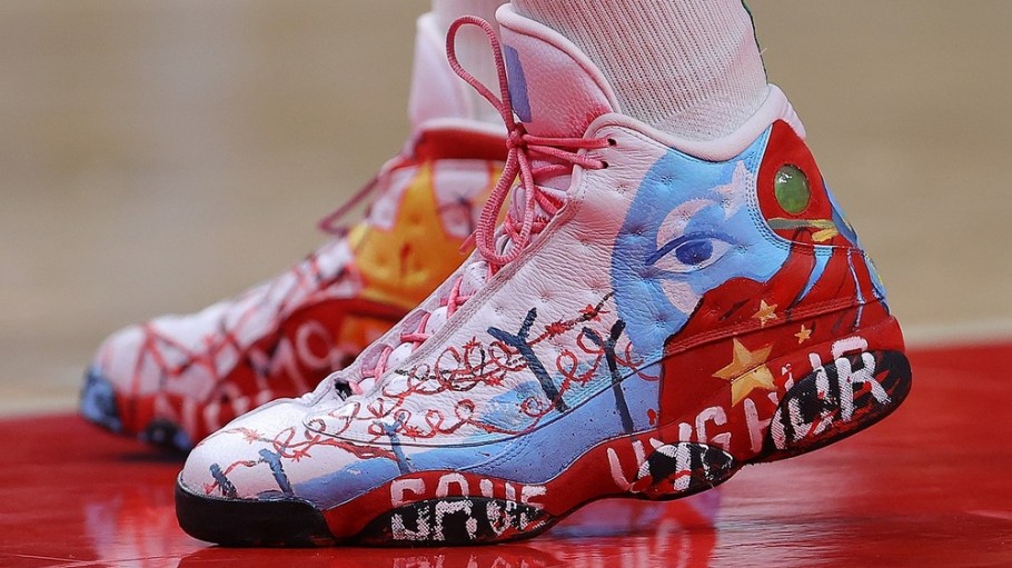 Enes Kanter Freedom Save Uyghur shoes