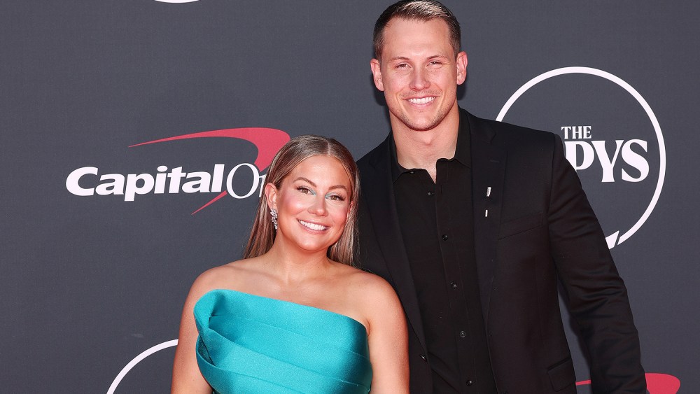 Andrew East and Shawn Johnson at The 2023 ESPYS held at Dolby Theatre on July 12, 2023 in Los Angeles, California.