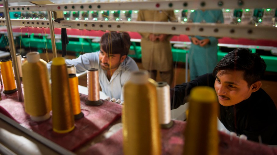 A Pakistan textile factory.