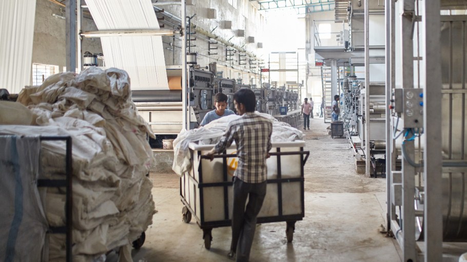 A textile facility in India.
