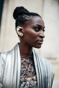 Street style at Paris Couture 2023 Fashion Week.