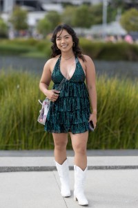 Street style outside the Taylor Swift Era’s Tour.