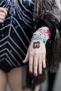 Street style outside the Taylor Swift Era’s Tour.