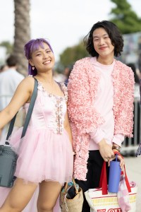 Street style outside the Taylor Swift Era’s Tour.