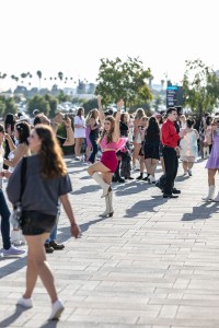 Street style outside the Taylor Swift Era’s Tour.