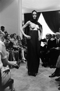 Loulou de la Falaise and Betty Catroux at Yves Saint Laurent RTW Fall 1969 collection