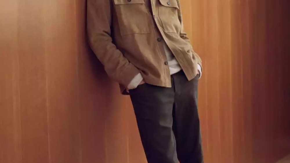 A menswear look from Vince.