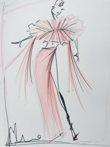 "Backstage at the ballet as a young boy, surrounded by a fantasy world.” — Christian Siriano