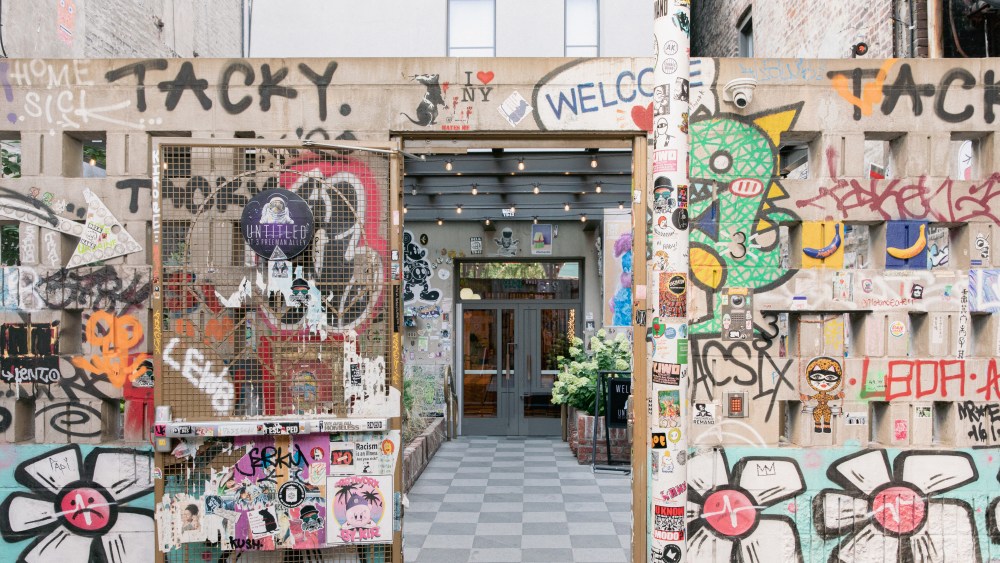 The entrance to Untitled at 3 Freeman Alley