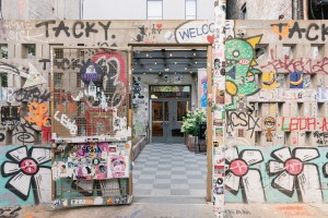 The entrance to Untitled at 3 Freeman Alley